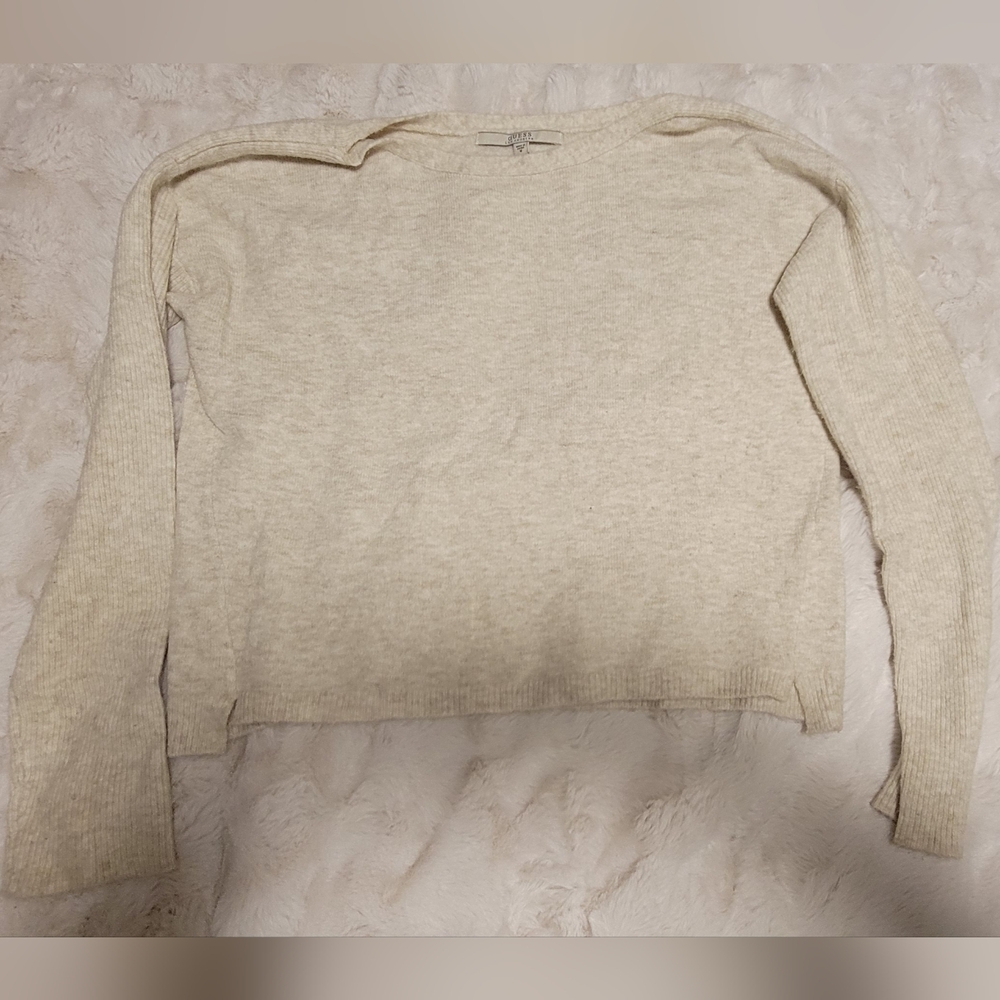 Guess Cream Knit Top